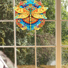 Load image into Gallery viewer, Acrylic Single-Sided Diamond Painting Hanging Pendant for Home Decor (Dragonfly)
