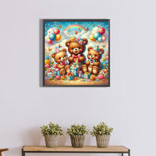 Load image into Gallery viewer, Diamond Painting - Full Round - bear receiving gifts (40*40CM)
