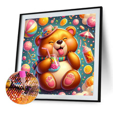 Load image into Gallery viewer, Diamond Painting - Full Round - happy bear (40*40CM)