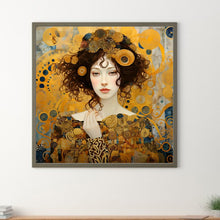 Load image into Gallery viewer, Diamond Painting - Full Round - art nouveau girl (40*40CM)
