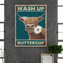 Load image into Gallery viewer, Diamond Painting - Full Round - Highland cattle calligraphy and painting (30*40CM)