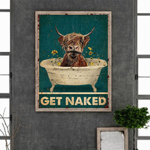 Load image into Gallery viewer, Diamond Painting - Full Round - Highland cattle calligraphy and painting (30*40CM)