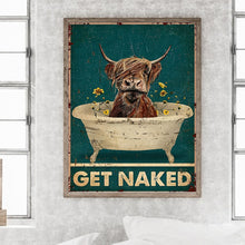 Load image into Gallery viewer, Diamond Painting - Full Round - Highland cattle calligraphy and painting (30*40CM)