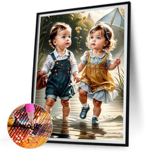 Load image into Gallery viewer, Diamond Painting - Full Square - little girl (30*40CM)