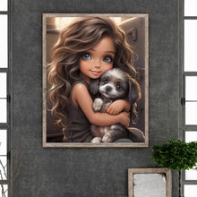 Load image into Gallery viewer, Diamond Painting - Full Round - little girl (50*60CM)