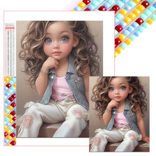 Load image into Gallery viewer, Diamond Painting - Full Square - little girl (40*50CM)