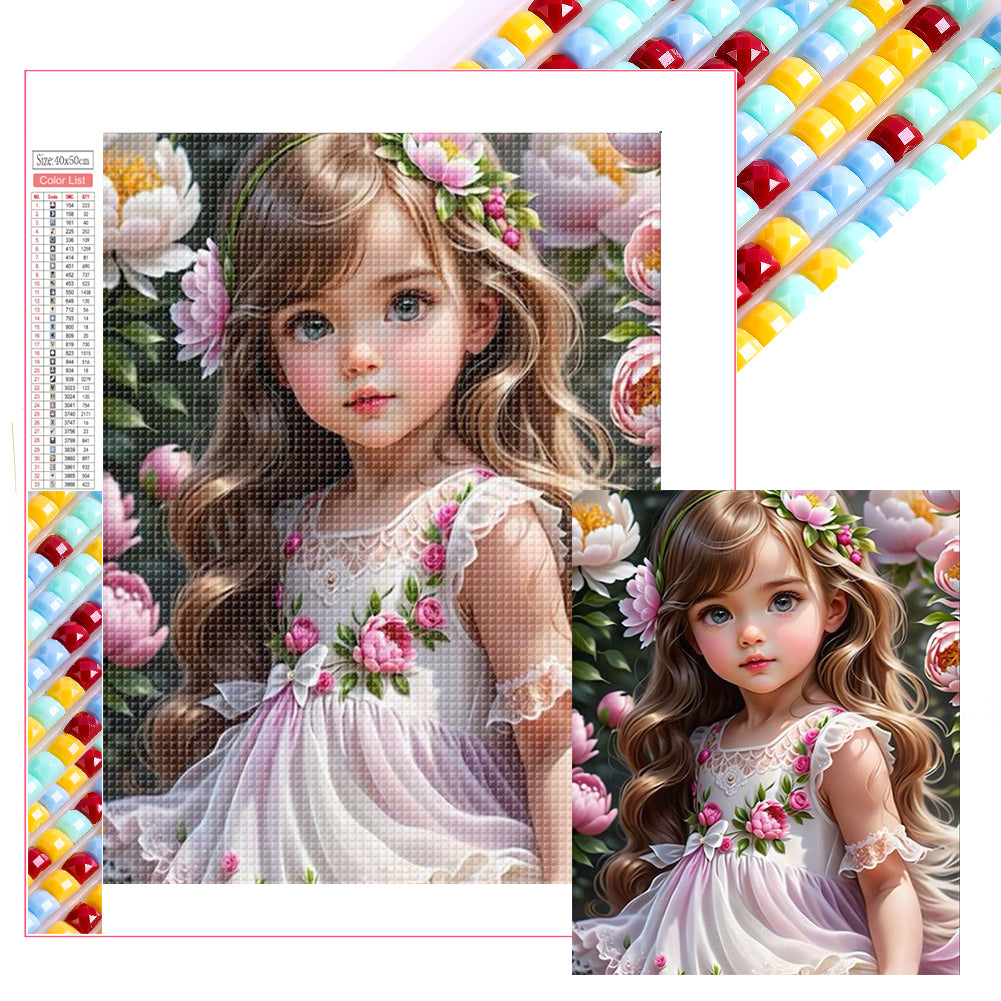 Diamond Painting - Full Square - little girl (40*50CM)
