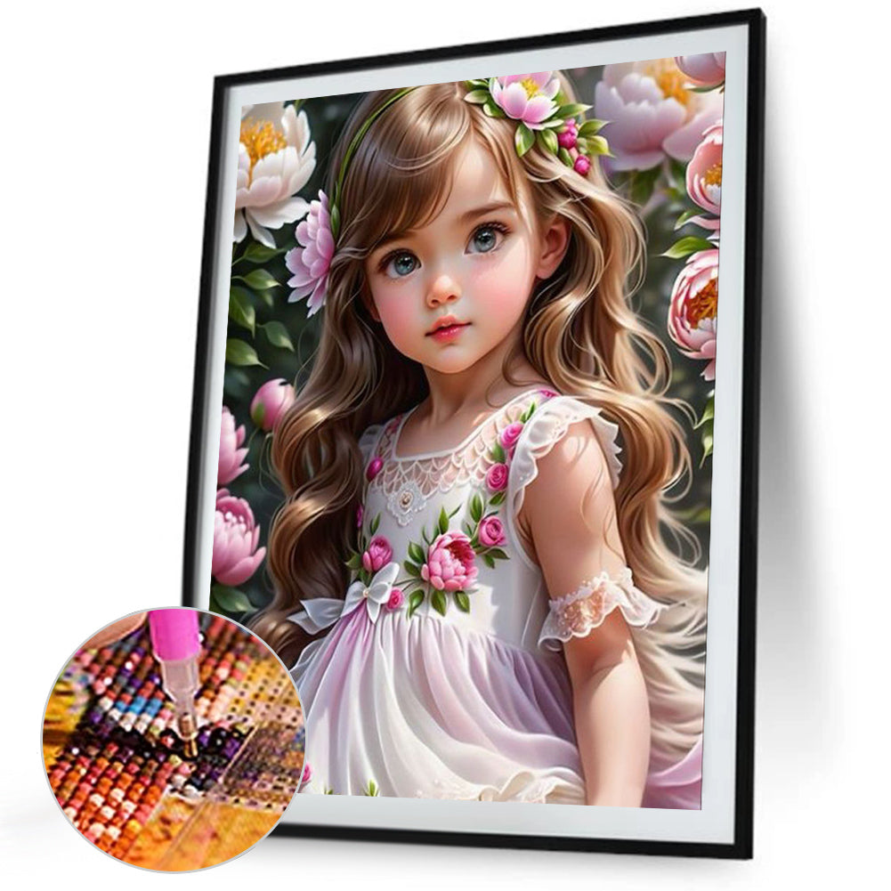 Diamond Painting - Full Square - little girl (40*50CM)