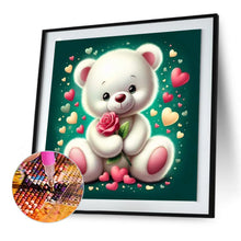 Load image into Gallery viewer, Diamond Painting - Full Round - Rose Bear¡¤Green (30*30CM)