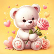 Load image into Gallery viewer, Diamond Painting - Full Round - Rose Bear¡¤Yellow (30*30CM)