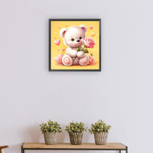 Load image into Gallery viewer, Diamond Painting - Full Round - Rose Bear¡¤Yellow (30*30CM)