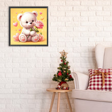 Load image into Gallery viewer, Diamond Painting - Full Round - Rose Bear¡¤Yellow (30*30CM)