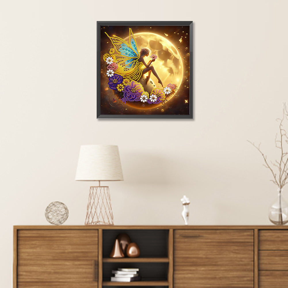 Diamond Painting - Partial Special Shaped - Moon Elf (30*30CM)
