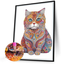 Load image into Gallery viewer, Diamond Painting - Partial Special Shaped - color cat (30*40CM)