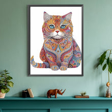 Load image into Gallery viewer, Diamond Painting - Partial Special Shaped - color cat (30*40CM)