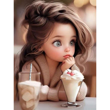 Load image into Gallery viewer, Diamond Painting - Full Round - little girl and animals (30*40CM)