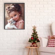 Load image into Gallery viewer, Diamond Painting - Full Round - little girl and animals (30*40CM)