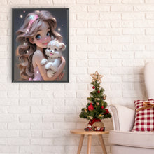 Load image into Gallery viewer, Diamond Painting - Full Round - little girl and animals (30*40CM)