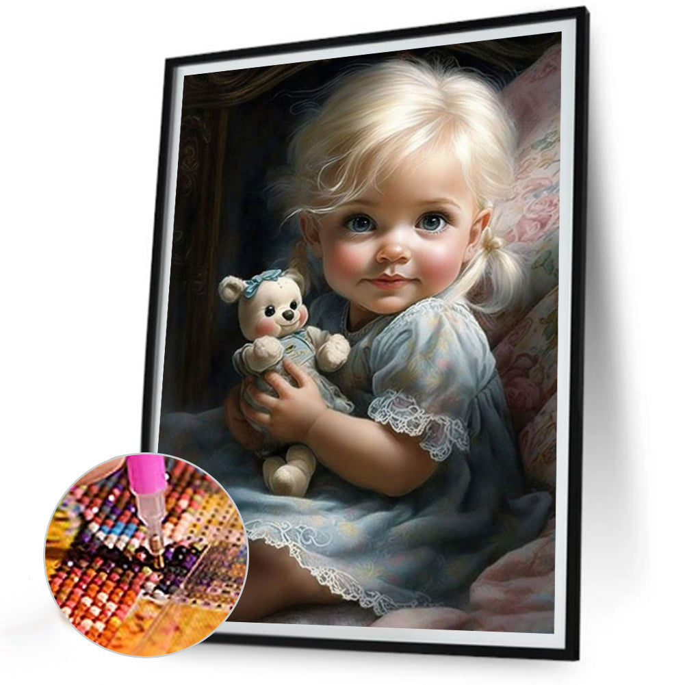 Diamond Painting - Full Round - sweet girl (30*40CM)