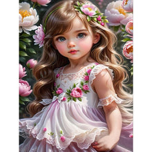 Load image into Gallery viewer, Diamond Painting - Full Round - sweet girl (30*40CM)