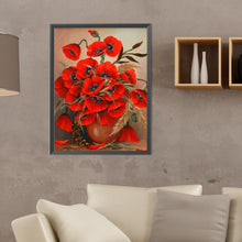 Load image into Gallery viewer, Diamond Painting - Full Round - poppy bouquet (30*40CM)