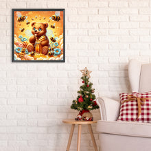 Load image into Gallery viewer, Diamond Painting - Full Round - Bear and bee (30*30CM)