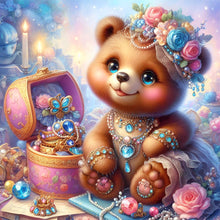 Load image into Gallery viewer, Diamond Painting - Full Round - Bear and jewelry (30*30CM)