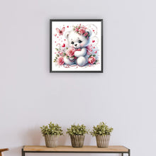 Load image into Gallery viewer, Diamond Painting - Full Round - bear and rose (30*30CM)