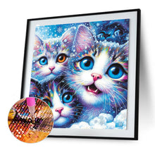 Load image into Gallery viewer, Diamond Painting - Full Round - three kittens (30*30CM)