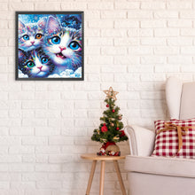 Load image into Gallery viewer, Diamond Painting - Full Round - three kittens (30*30CM)