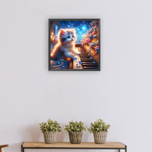 Load image into Gallery viewer, Diamond Painting - Full Round - kitten and piano (30*30CM)
