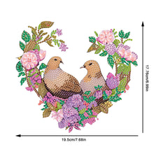 Load image into Gallery viewer, Acrylic Single-Sided Diamond Painting Hanging Pendant for Home Decor (Pigeon)