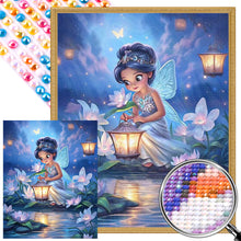 Load image into Gallery viewer, AB Diamond Painting - Full Round - girl by the river (40*50CM)