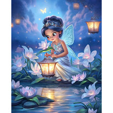 Load image into Gallery viewer, AB Diamond Painting - Full Round - girl by the river (40*50CM)