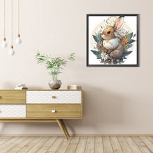 Load image into Gallery viewer, AB Diamond Painting - Full Round - Brown bunny with flowers (40*40CM)