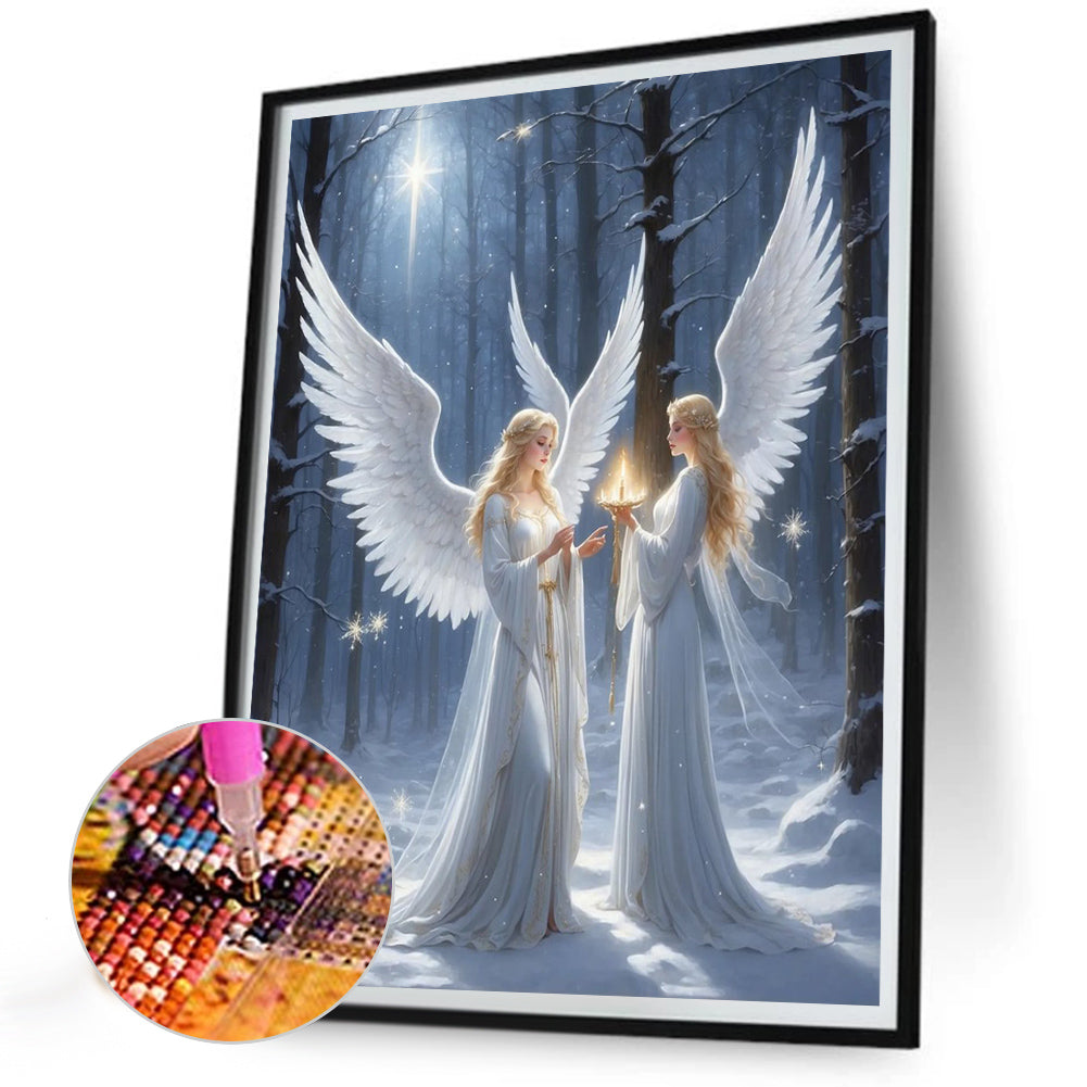 Diamond Painting - Full Round - praying girl (30*40CM)