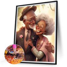 Load image into Gallery viewer, Diamond Painting - Full Round - elderly couple (30*40CM)