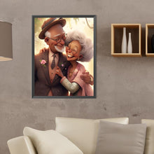 Load image into Gallery viewer, Diamond Painting - Full Round - elderly couple (30*40CM)
