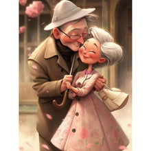 Load image into Gallery viewer, Diamond Painting - Full Round - elderly couple (30*40CM)