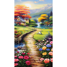 Load image into Gallery viewer, Diamond Painting - Full Round - garden path (40*70CM)