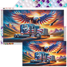 Load image into Gallery viewer, Diamond Painting - Full Round - american eagle (70*40CM)