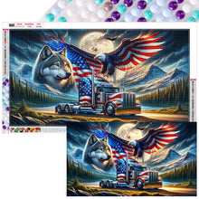 Load image into Gallery viewer, Diamond Painting - Full Round - american eagle (70*40CM)