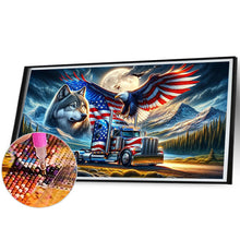 Load image into Gallery viewer, Diamond Painting - Full Round - american eagle (70*40CM)