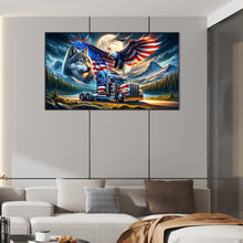 Load image into Gallery viewer, Diamond Painting - Full Round - american eagle (70*40CM)
