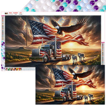 Load image into Gallery viewer, Diamond Painting - Full Round - american eagle (70*40CM)