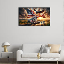 Load image into Gallery viewer, Diamond Painting - Full Round - american eagle (70*40CM)