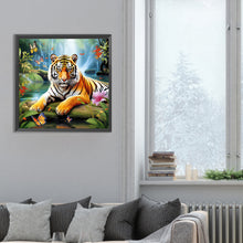Load image into Gallery viewer, Diamond Painting - Full Round - forest tiger (30*30CM)