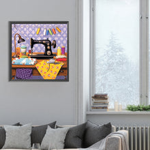 Load image into Gallery viewer, Diamond Painting - Full Round - sewing machine (30*30CM)