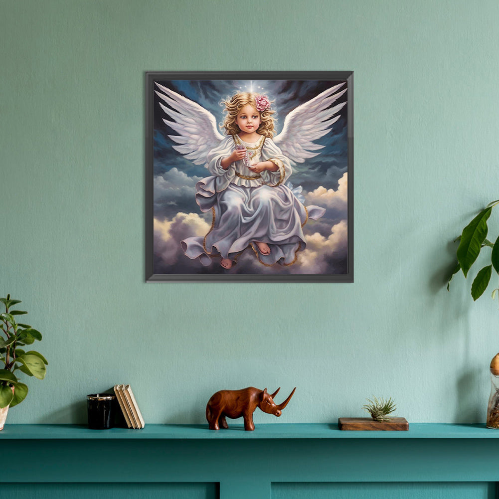 Diamond Painting - Full Round - angel girl (30*30CM)