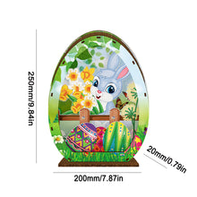 Load image into Gallery viewer, Wooden Easter Egg Rabbit Special Shaped Diamond Painting Lamp for Adult Kids